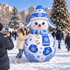 Надувная фигура Снеговик Мультяшный