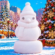 Снегирь белый надувной
