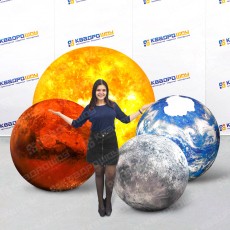 Надувные мячи планеты разные размеры
