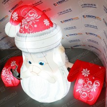 Надувная декорация на крышу Дед Мороз