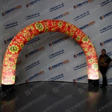 надувная праздничная арка хохлома с подсветкой