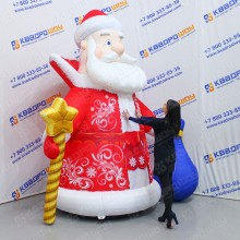 Дед Мороз надувная новогодняя фигура
