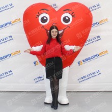 Надувной костюм Сердце 2,5м