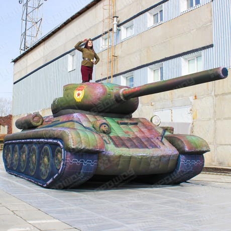 Надувная копия Танк Т-34