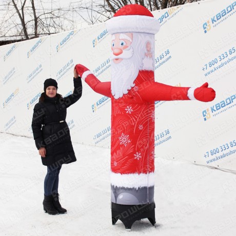 Дед Мороз Лайт с машущей рукой красный