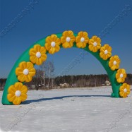 Надувная арка с цветами