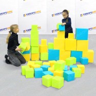 Кубики поролоновые разноцветные 
