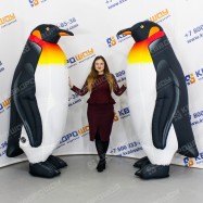 огромные надувные пингвины