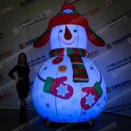 Надувной Снеговик для украшения праздничной территории
