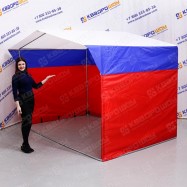 Палатка каркасная под цвета флага РФ