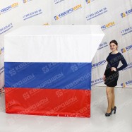 палатка каркасная под флаг России ларек