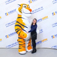 Надувной Тигр костюм для оператора из велюра