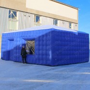 Сине-белый шатер куб