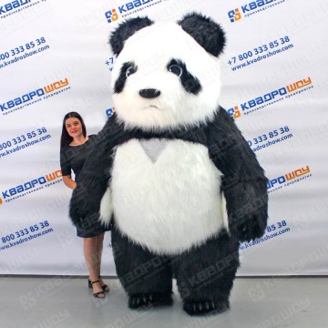 Надувная Панда костюм с длинным мехом