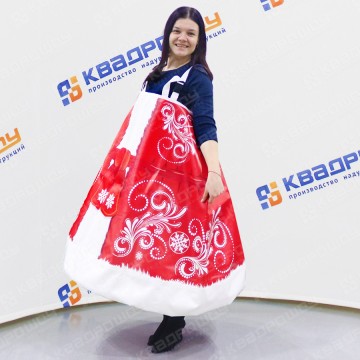 Командный аттракцион Сарафан красный Деда Мороза