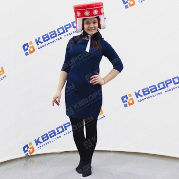 Командный аттракцион Шлем Деда Мороза красный
