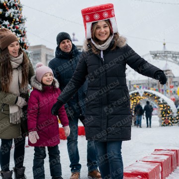 Командный аттракцион Шлем Деда Мороза