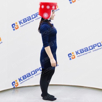 Командный аттракцион Шлем красный Деда Мороза