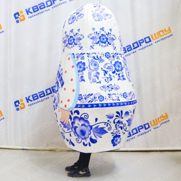 Аттракцион большой костюм Гжель Матрешка