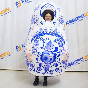 Аттракцион Костюм Гжель матрешка большая