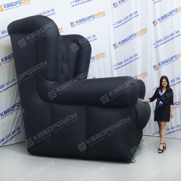 Надувное кресло черное