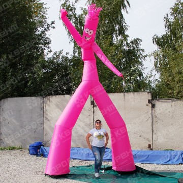 Аэрофигура Аэромен розовый высотой 5 метров
