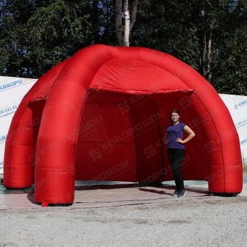надувная красная палатка 4х4х3м