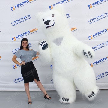 Надувной костюм Белый Медведь В2