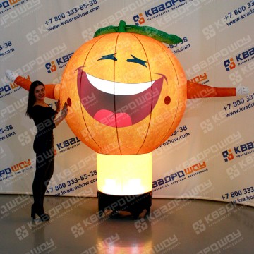 Апельсин рекламная фигура с подсветкой