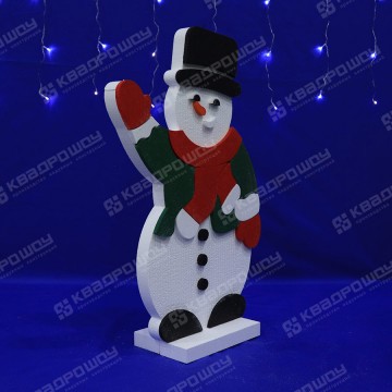 Декоративный Снеговик из пенопласта