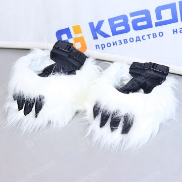 Сменные стопы для надувного костюма белый Медведь